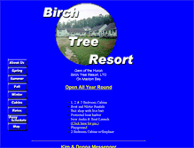 Tablet Screenshot of birchtreeresort.com
